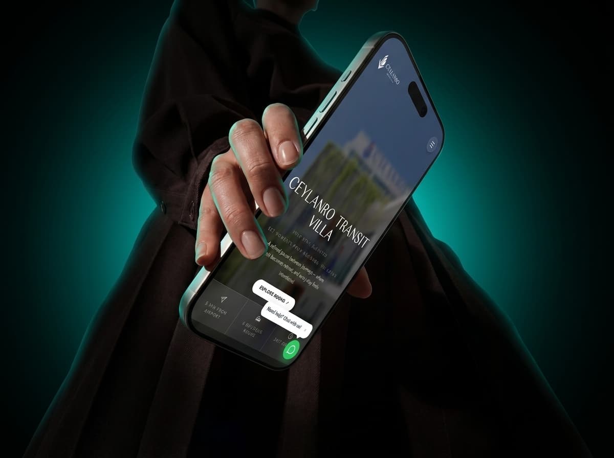 Mobile hero and live chat entry point
