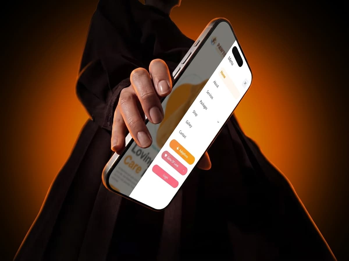 Mobile navigation, opened
